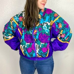 Vintage 90s Windbreaker Funky Colorful Jacket
